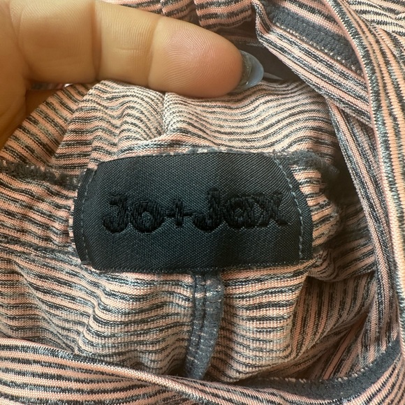 Jo+Jax Girls Olympia Romper Peach Stripes (Size S/5-7) - Picture 6 of 8